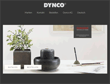 Tablet Screenshot of dynco.ch